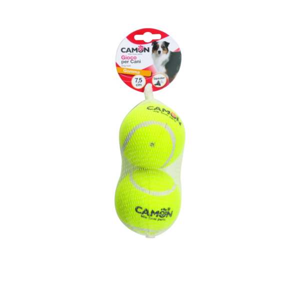 Camon Yellow Tennis Ball with Sound 75mm (2Pcs)