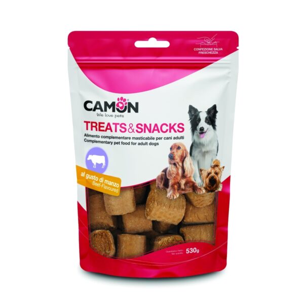 Camon Rollos Dog Biscuits with Beef 530G – 6Pcs